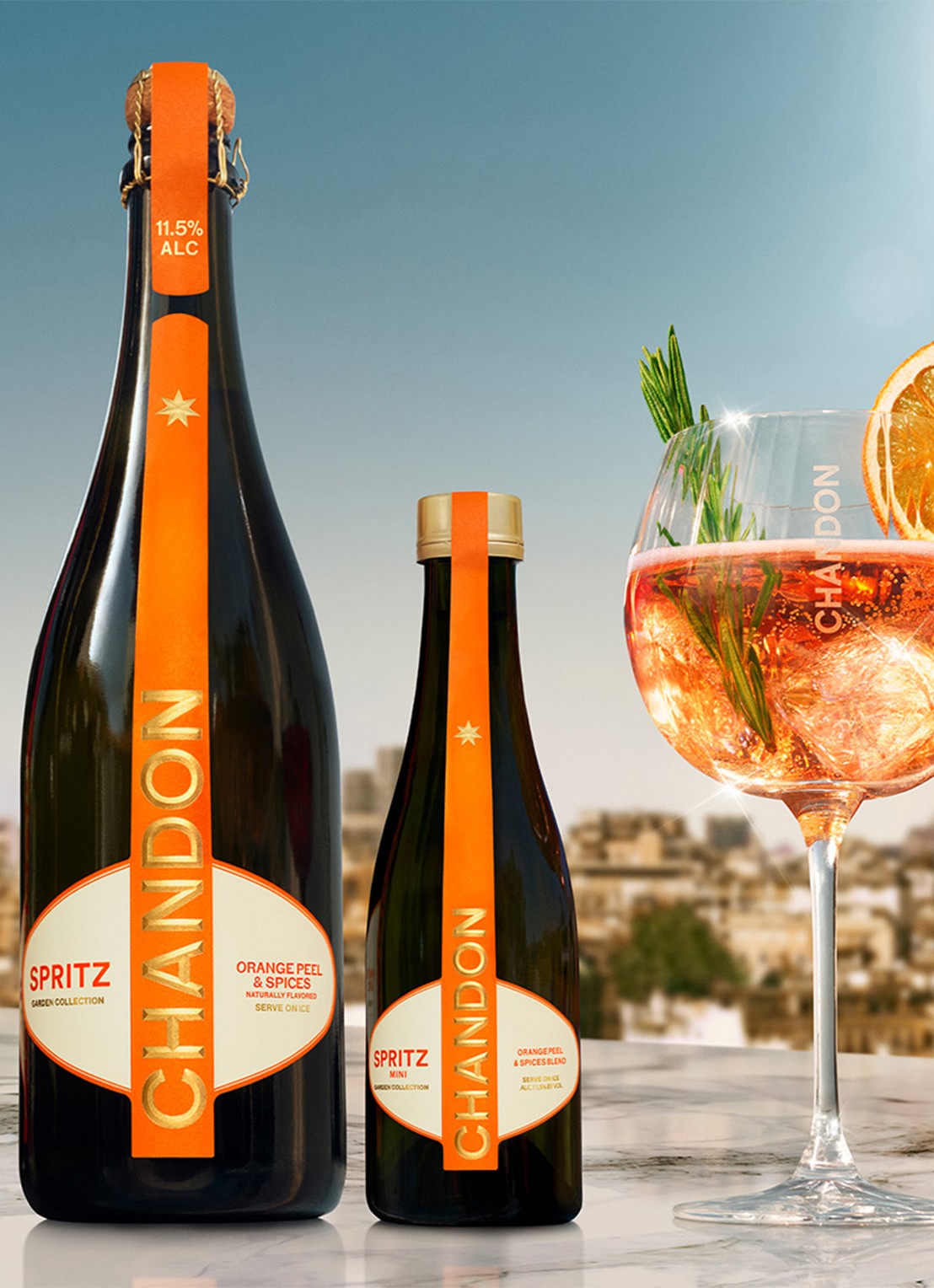 Chandon Spritz Chandon Spritz Orange mousserende aperitiefcocktail 187,5 ml - voorkant 2 undefined