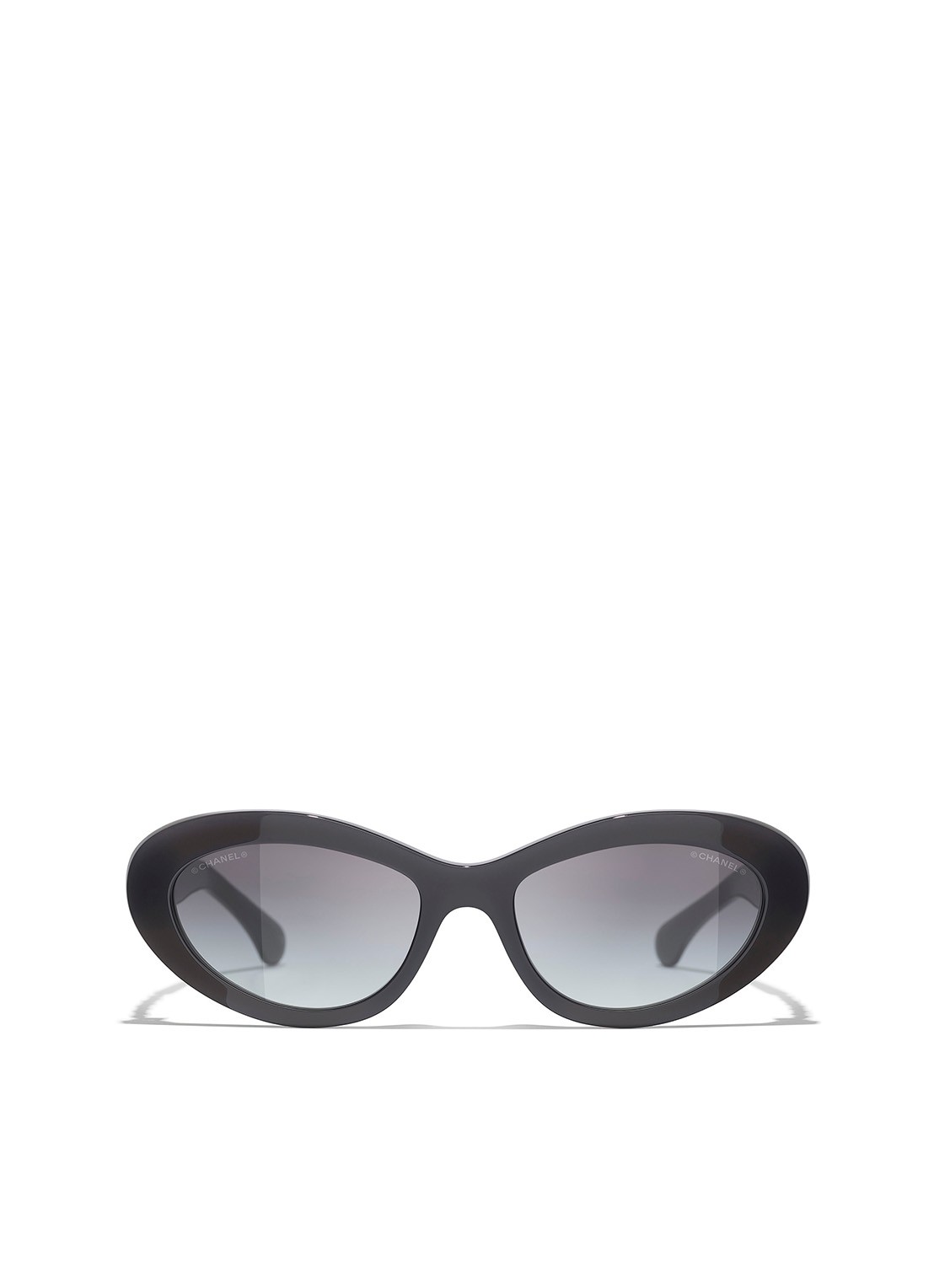 CHANEL CAT EYE ZONNEBRIL - detail zwart