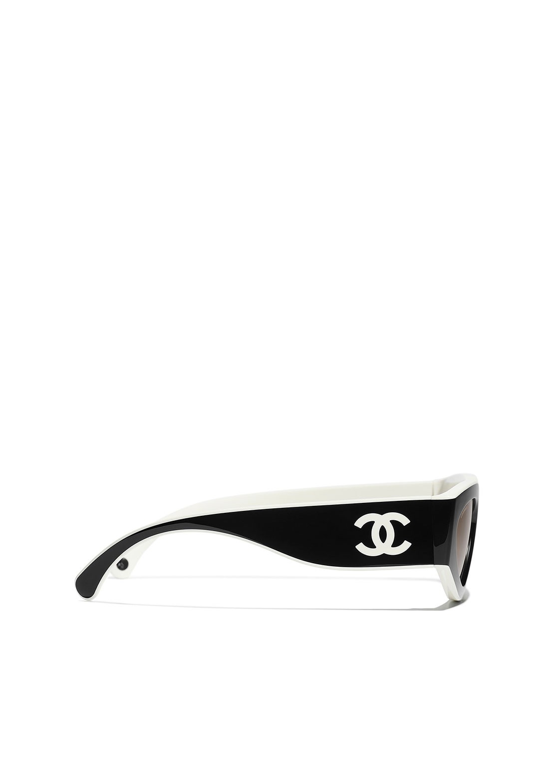 CHANEL CAT EYE ZONNEBRIL - detail 2 zwart