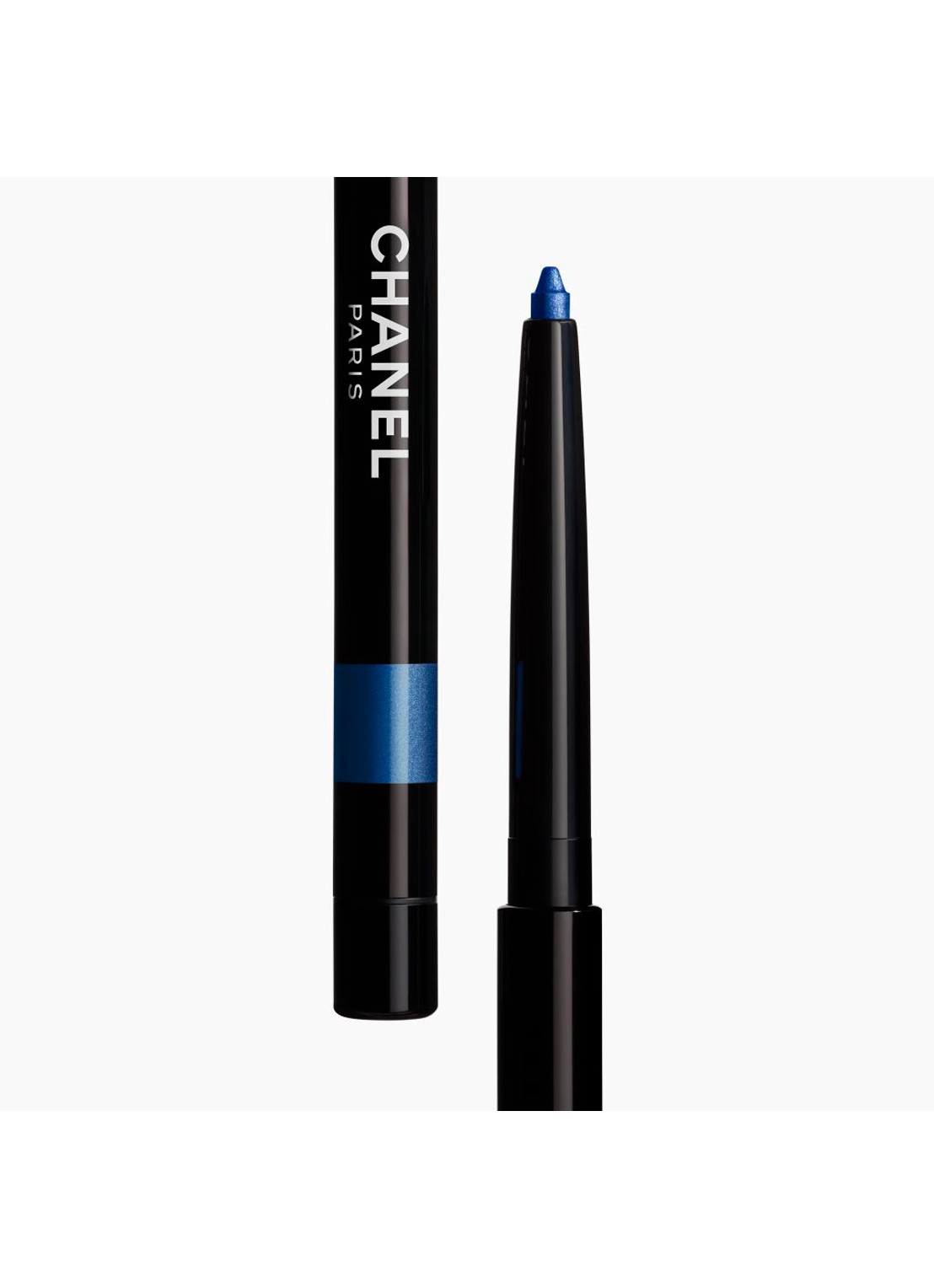 CHANEL LANGHOUDEND OOGCONTOURPOTLOOD, EYELINER EN OOGPOTLOOD - achterkant 38 bleu métal