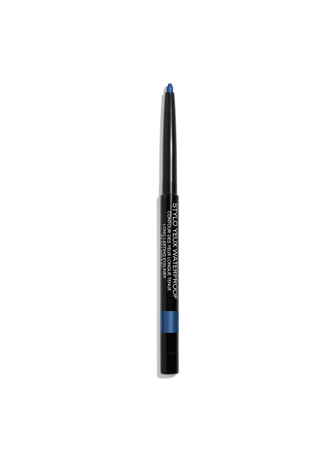 CHANEL LANGHOUDEND OOGCONTOURPOTLOOD, EYELINER EN OOGPOTLOOD - voorkant 7 38 bleu métal