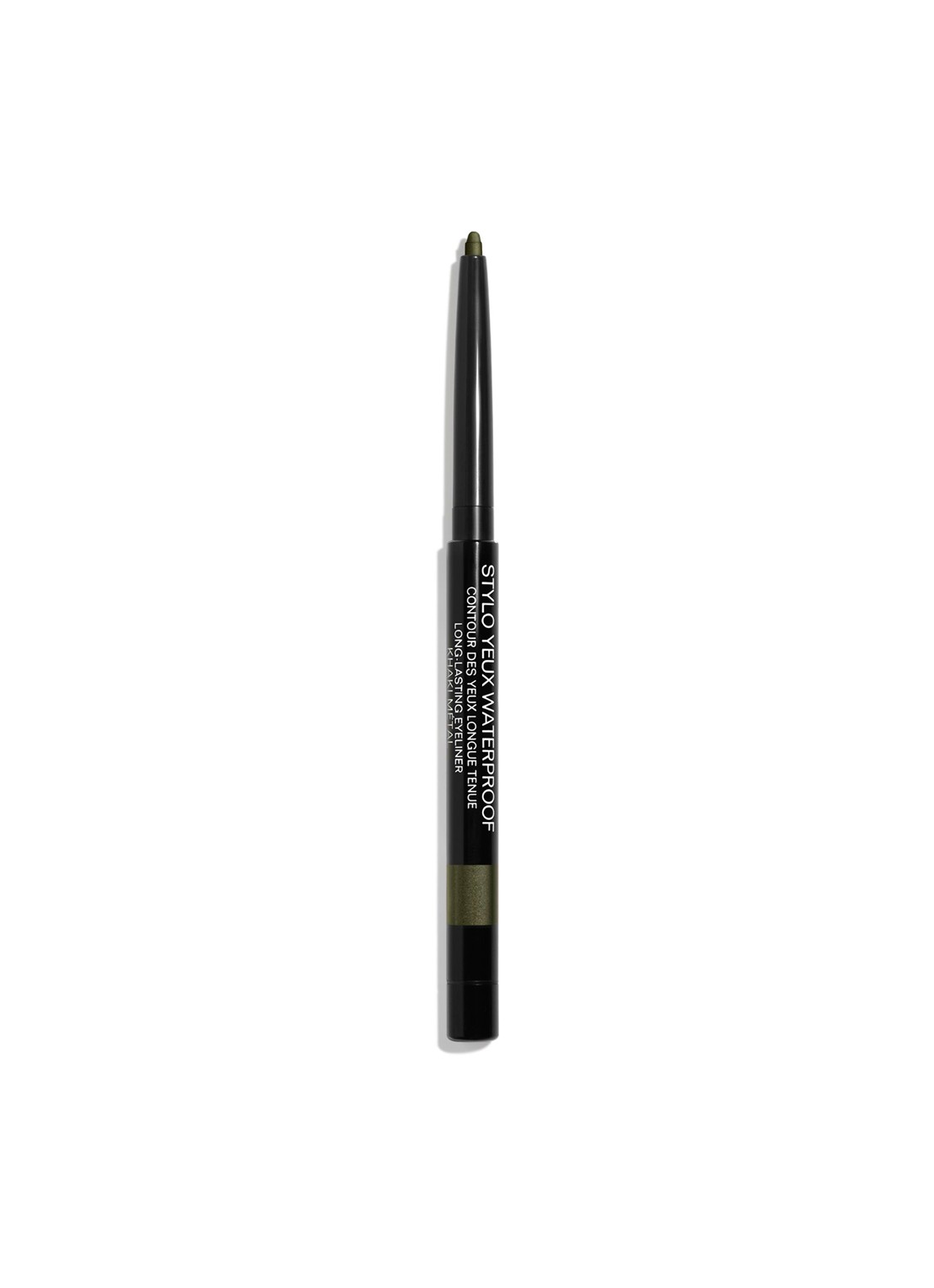 CHANEL LANGHOUDEND OOGCONTOURPOTLOOD, EYELINER EN OOGPOTLOOD - voorkant 7 56 khaki métal