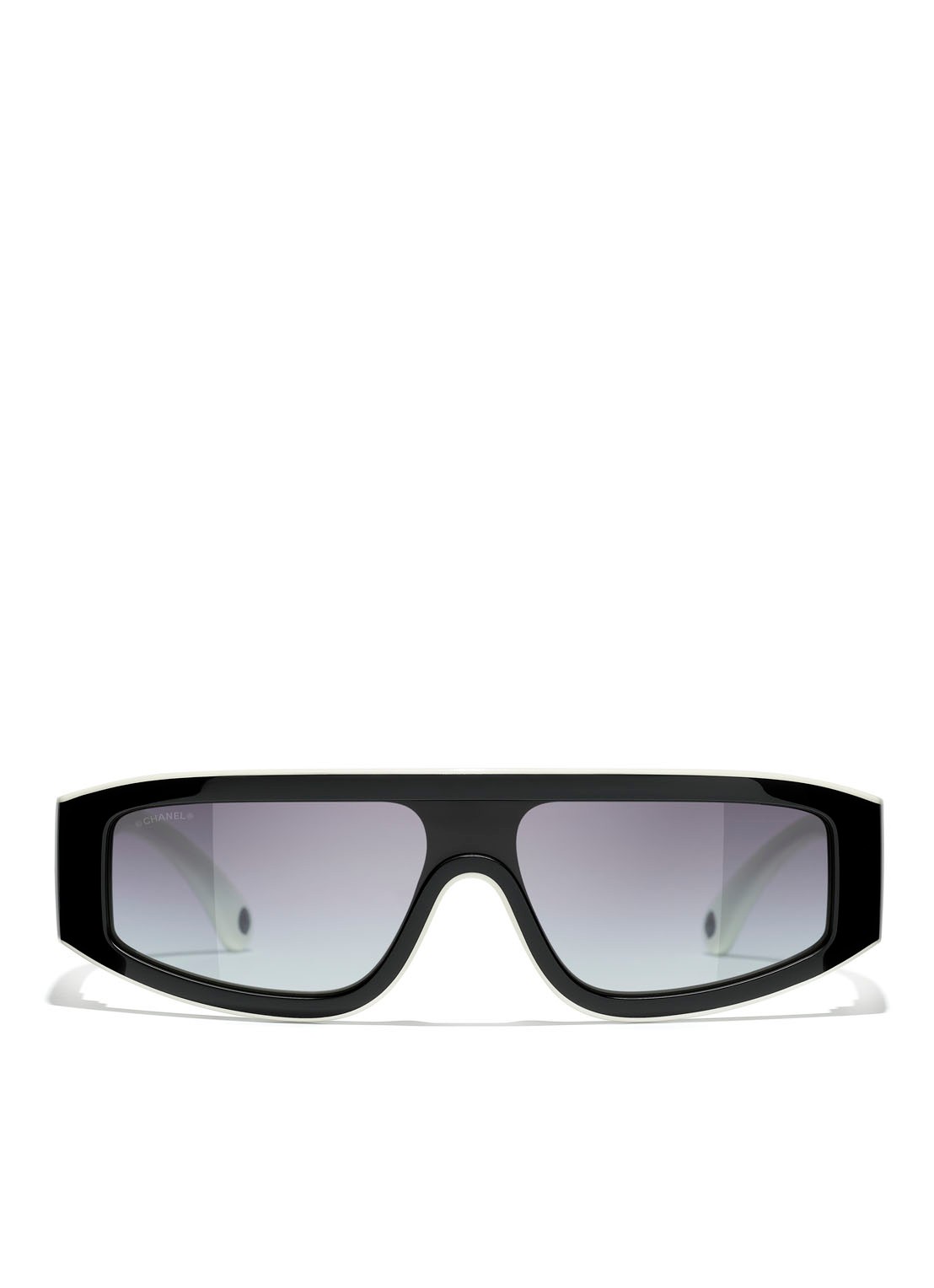 CHANEL MASKERENDE ZONNEBRIL - voorkant 2 zwart