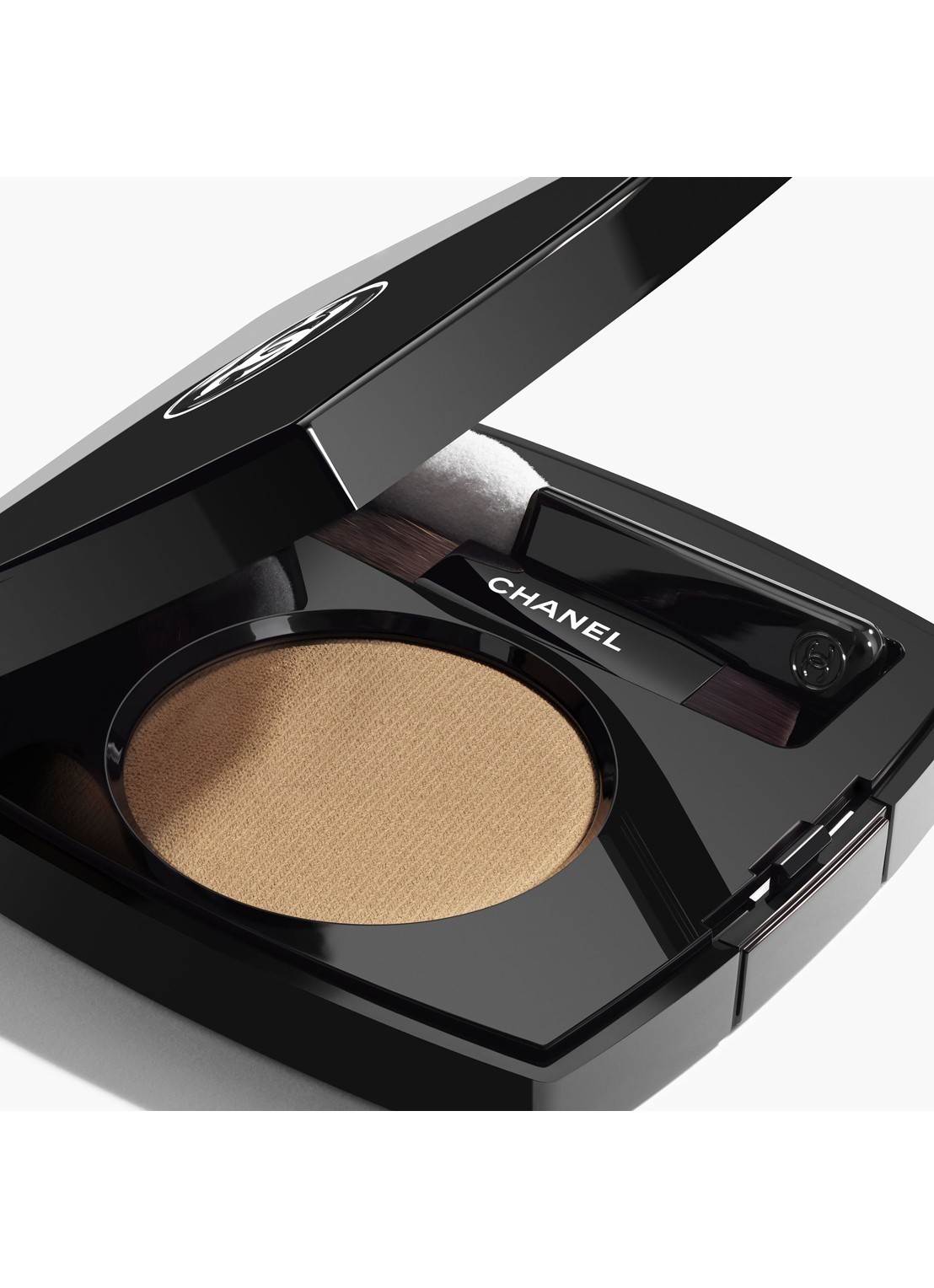 CHANEL MULTIFUNCTIONELE LANGHOUDENDE OOGSCHADUW - achterkant 2 242 beige suede