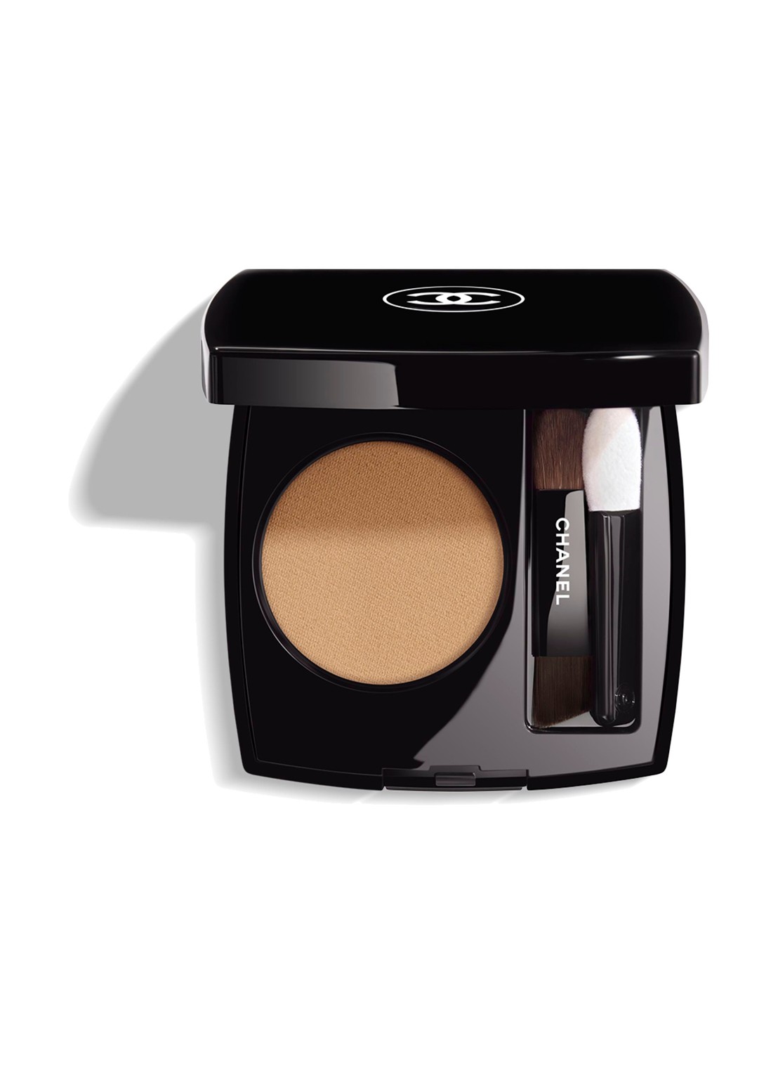 CHANEL MULTIFUNCTIONELE LANGHOUDENDE OOGSCHADUW - voorkant 242 beige suede
