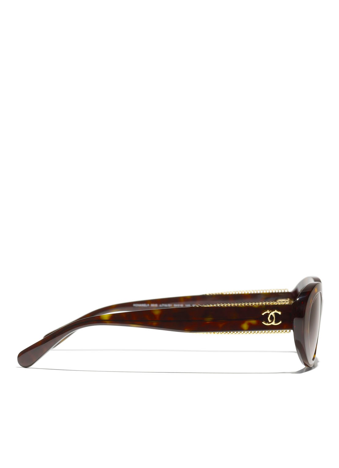 CHANEL OVALE ZONNEBRIL - detail 4 bruin