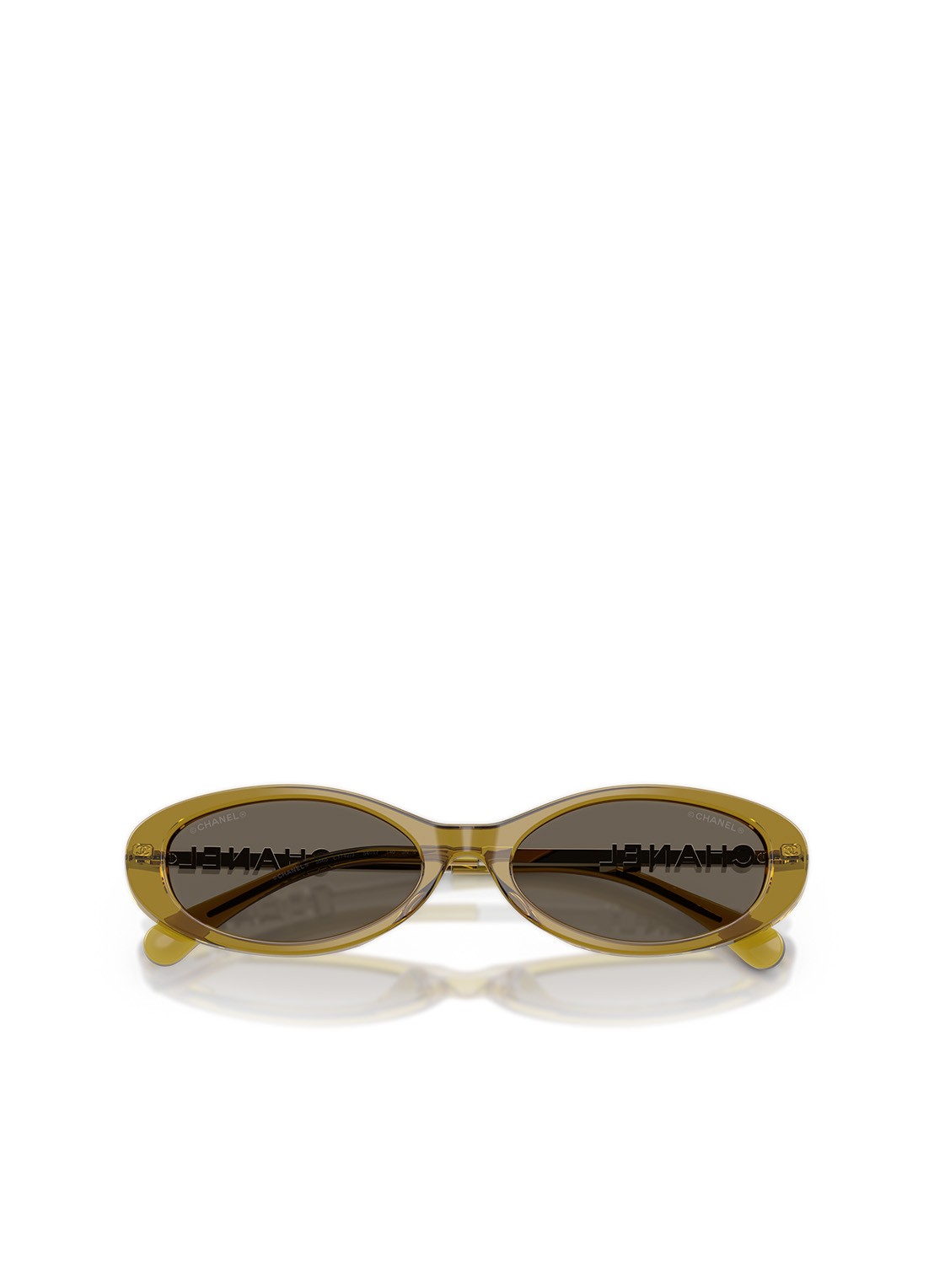 CHANEL OVALE ZONNEBRIL - detail 3 bruin