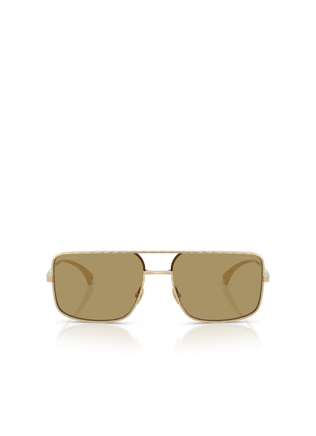 CHANEL PILOTEN ZONNEBRIL - detail goud