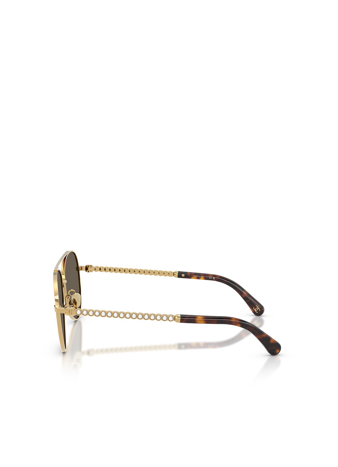 CHANEL PILOTEN ZONNEBRIL - detail 3 goud