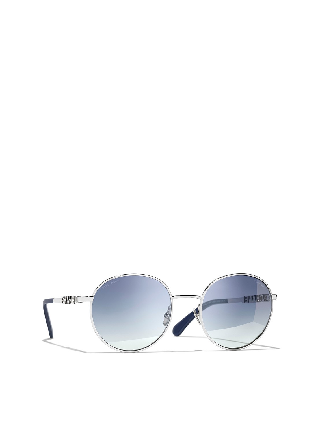 CHANEL RETRO ZONNEBRIL - voorkant zilver