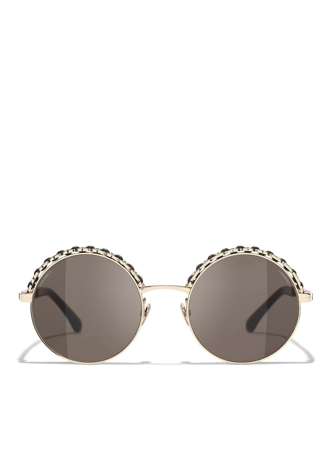 CHANEL RONDE ZONNEBRIL - detail 2 goud