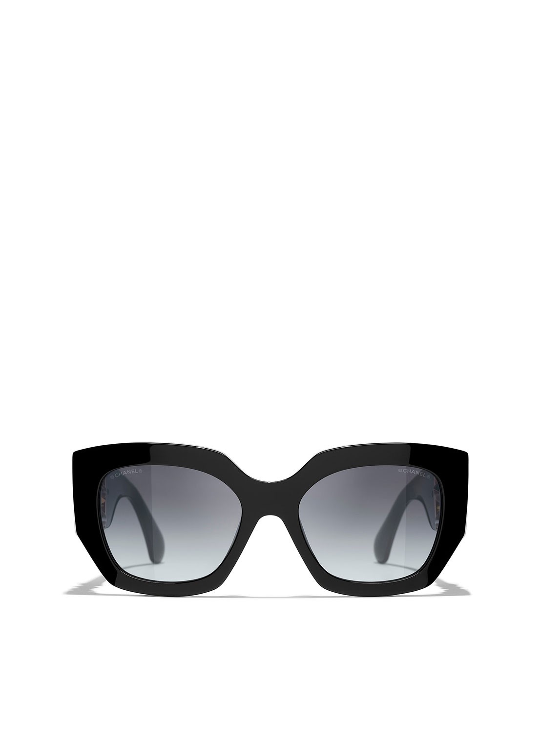 CHANEL VLINDER ZONNEBRIL - detail 2 zwart
