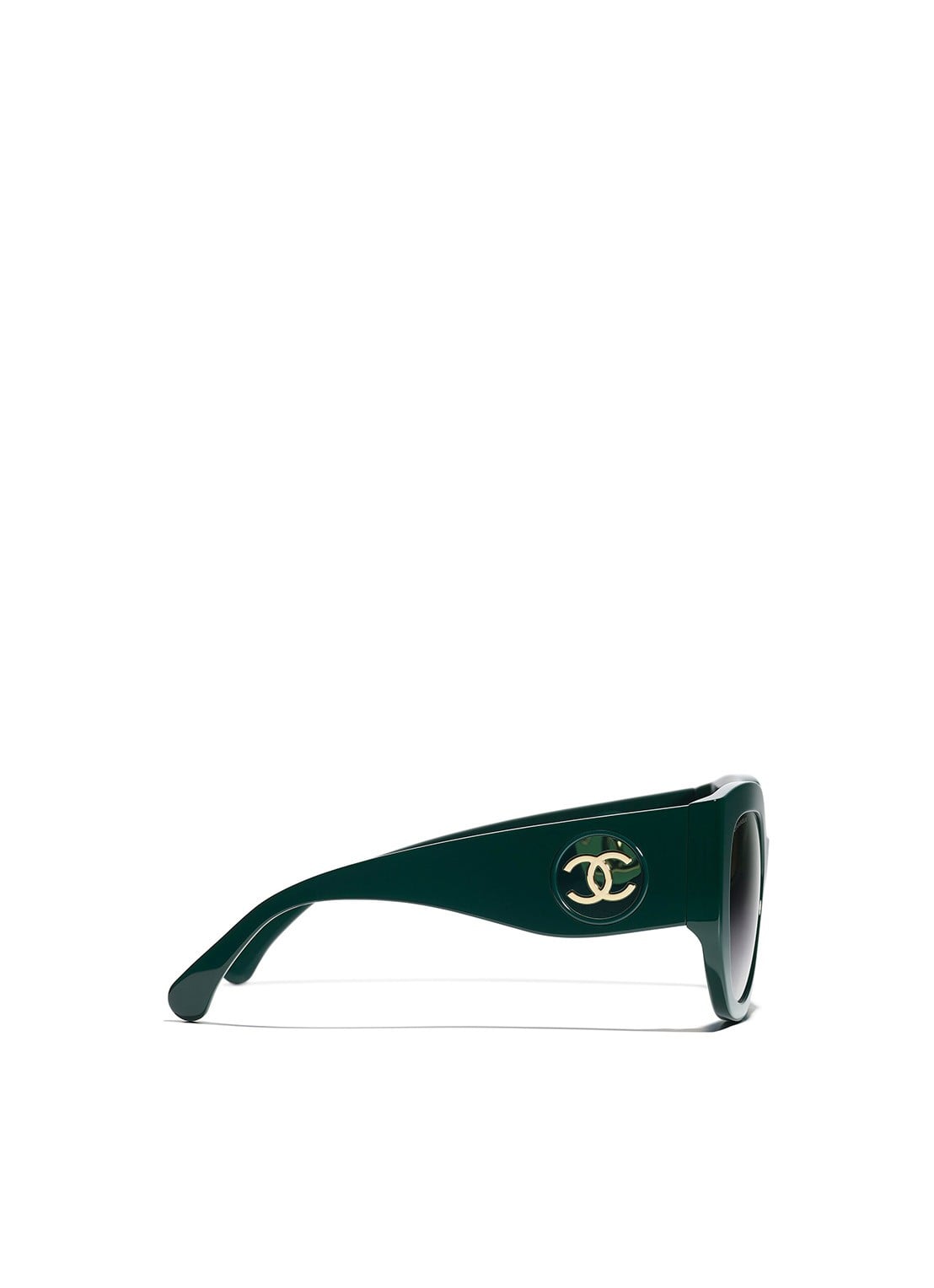 CHANEL VLINDER ZONNEBRIL - detail 2 groen