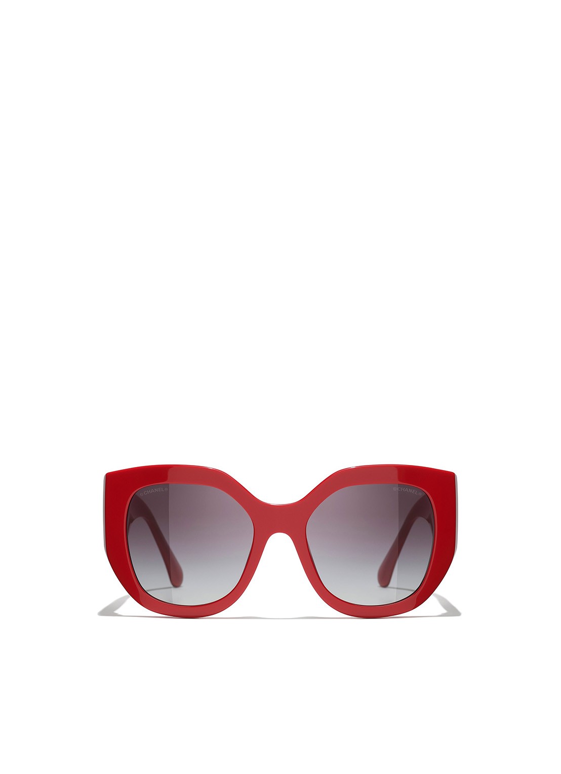 CHANEL VLINDER ZONNEBRIL - detail 2 rood