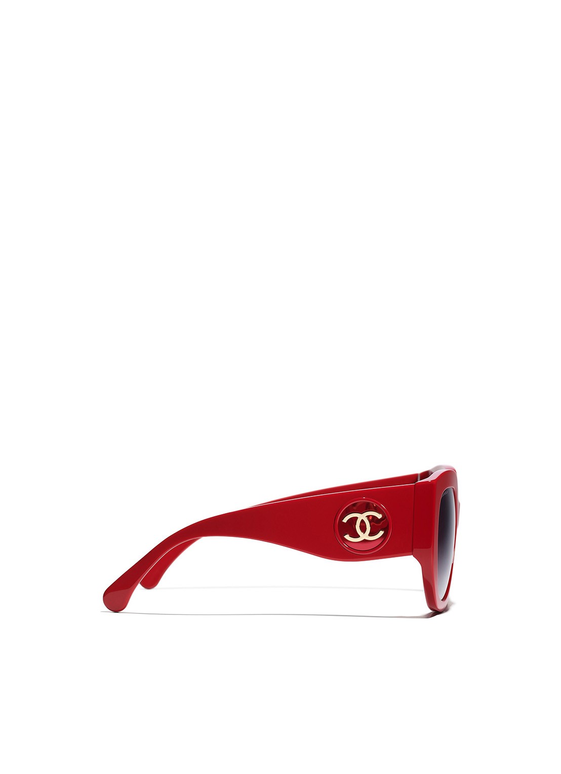 CHANEL VLINDER ZONNEBRIL - detail 3 rood