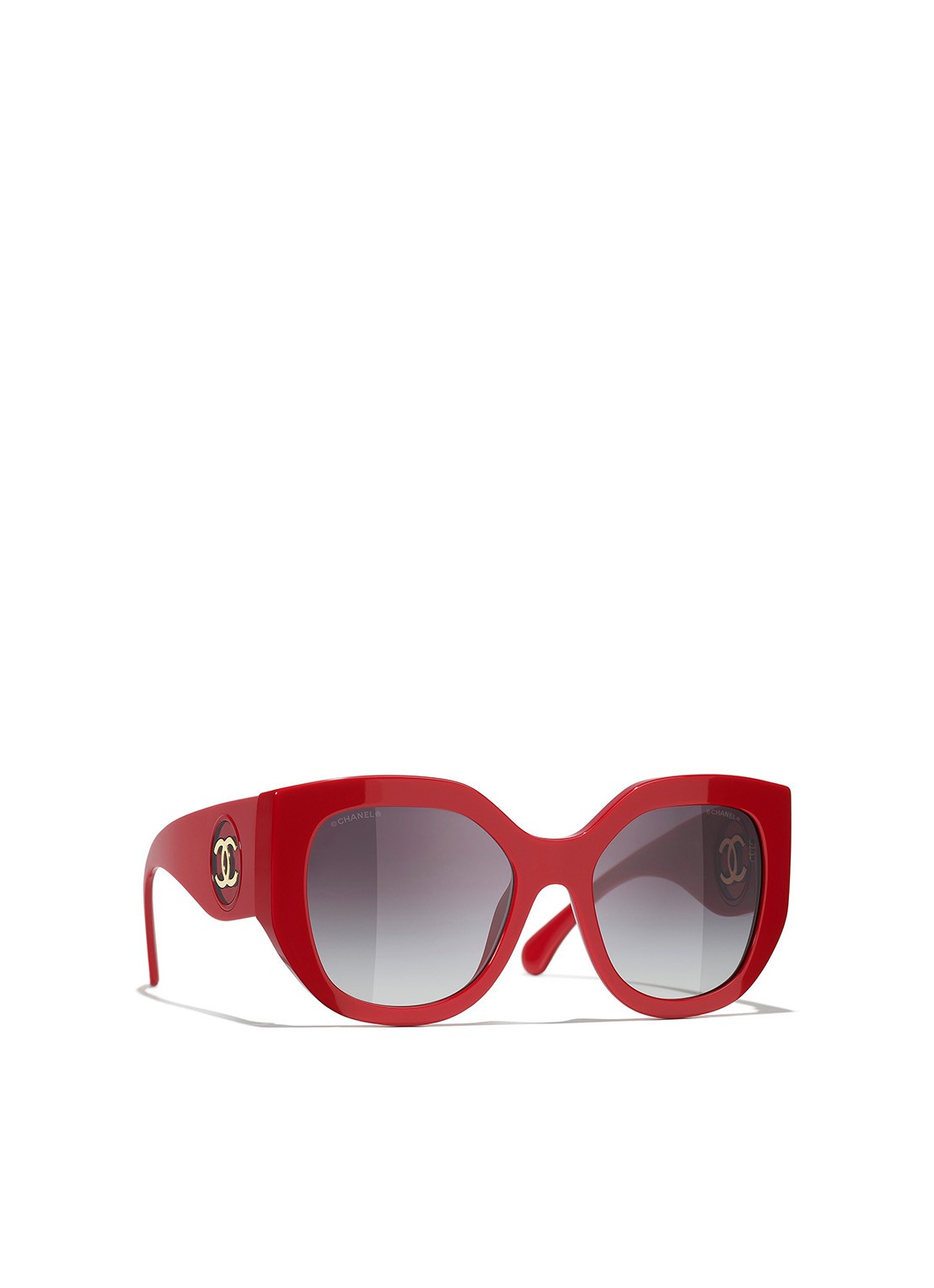 CHANEL VLINDER ZONNEBRIL - voorkant rood