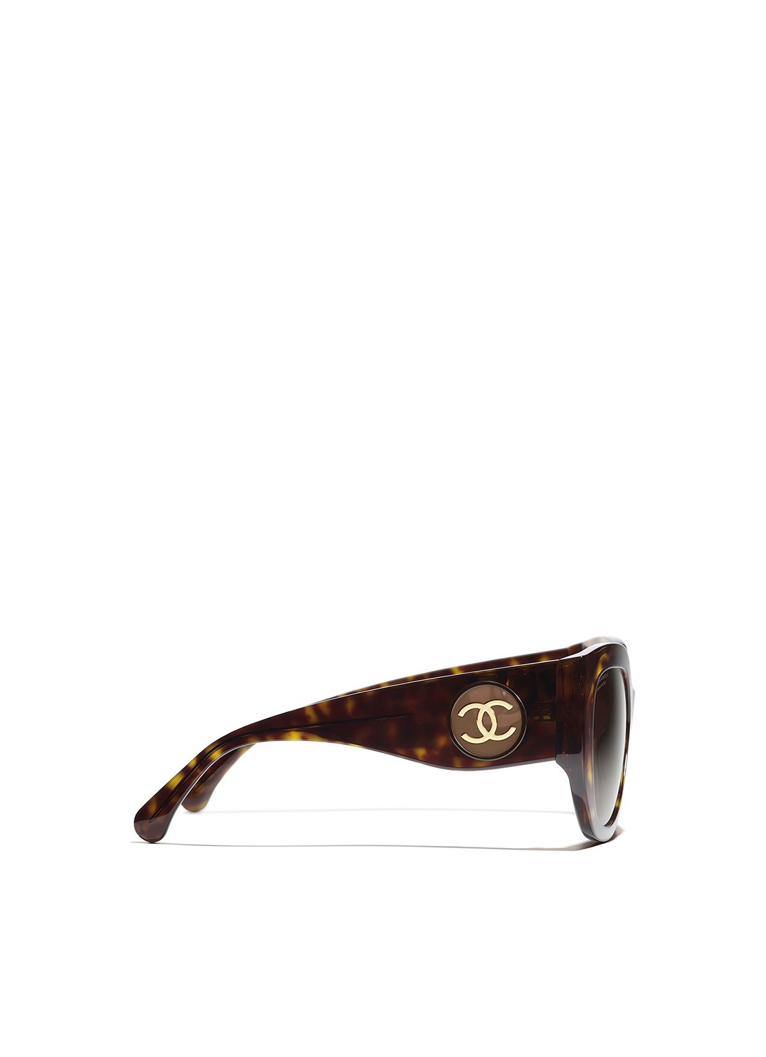 CHANEL VLINDER ZONNEBRIL - detail 2 bruin