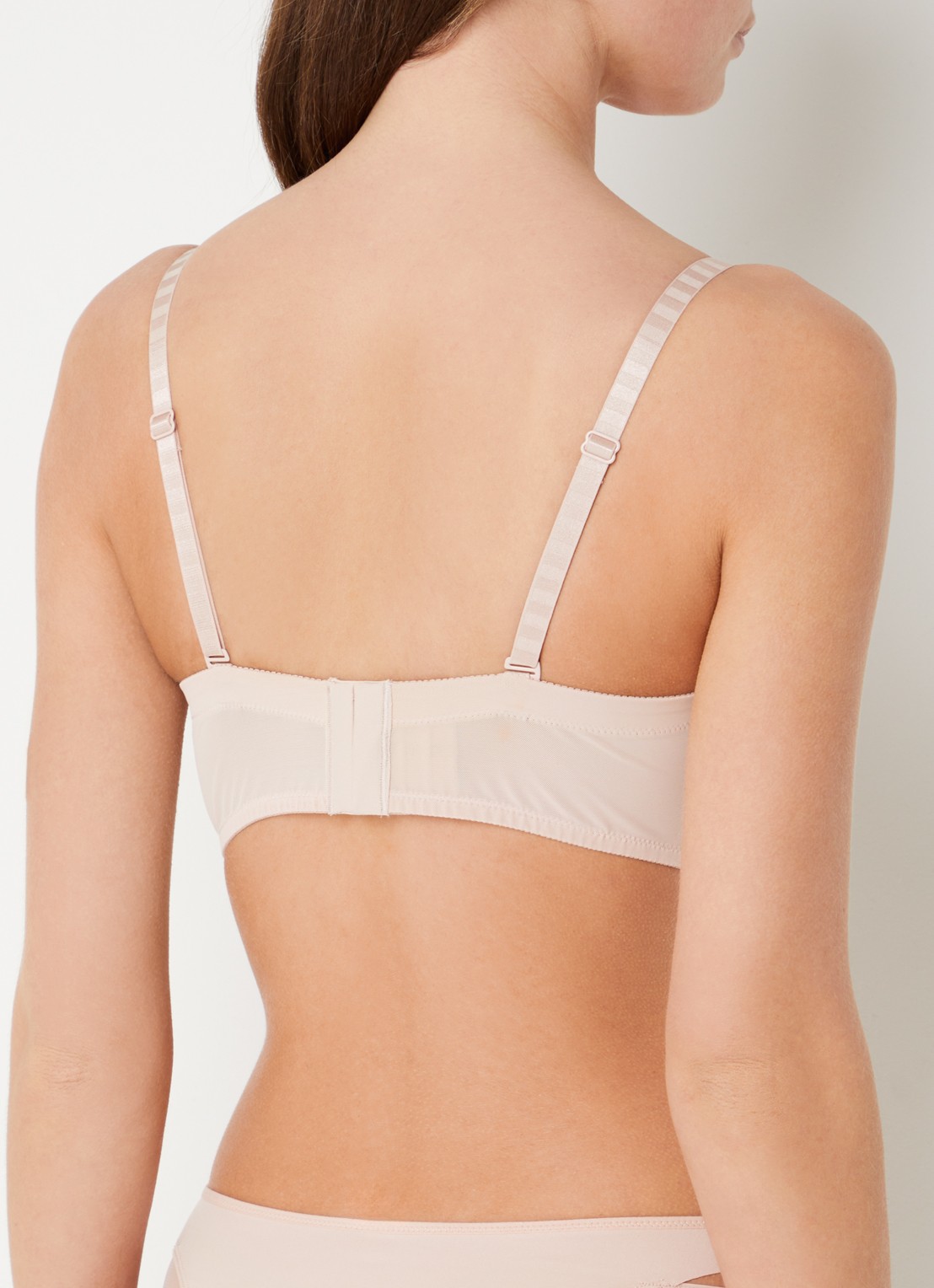 Chantelle Balconette bh met mesh - achterkant 3 beige