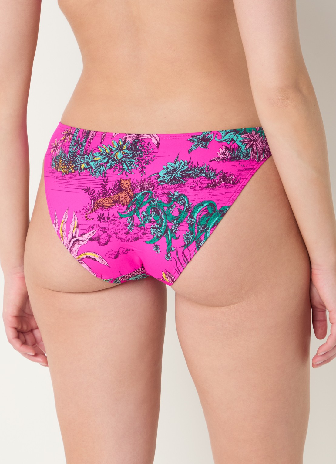 Chantelle Bikinislip met print - achterkant 3 fuchsia