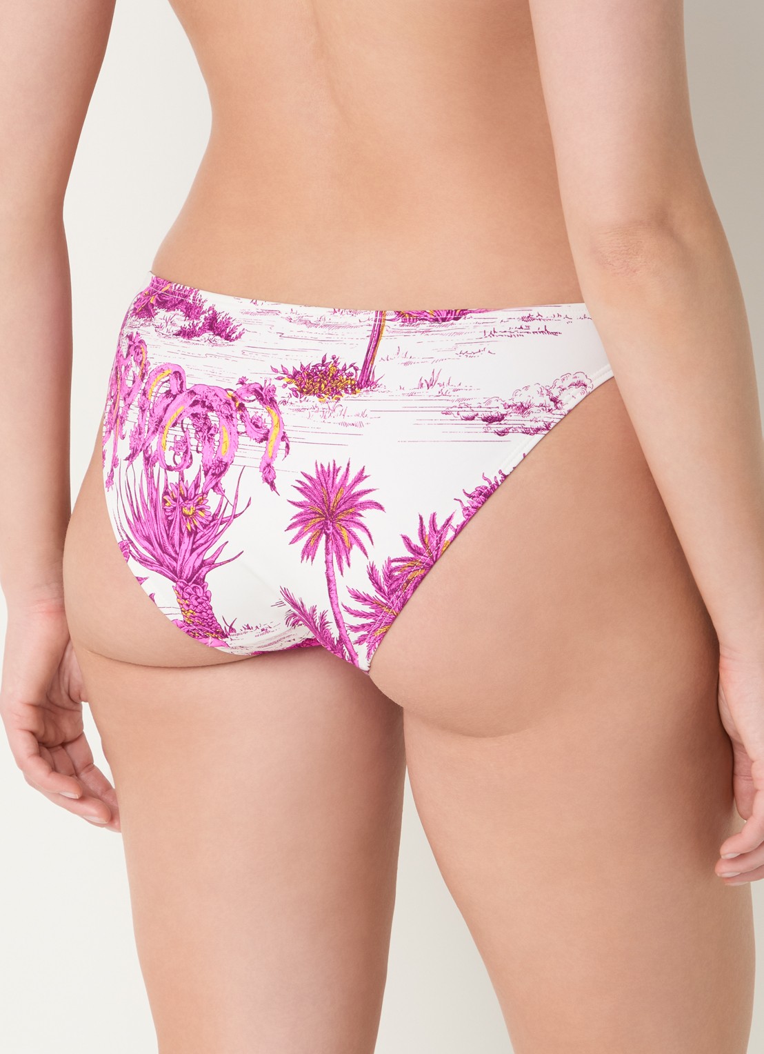Chantelle Bikinislip met print - achterkant 3 gebroken wit