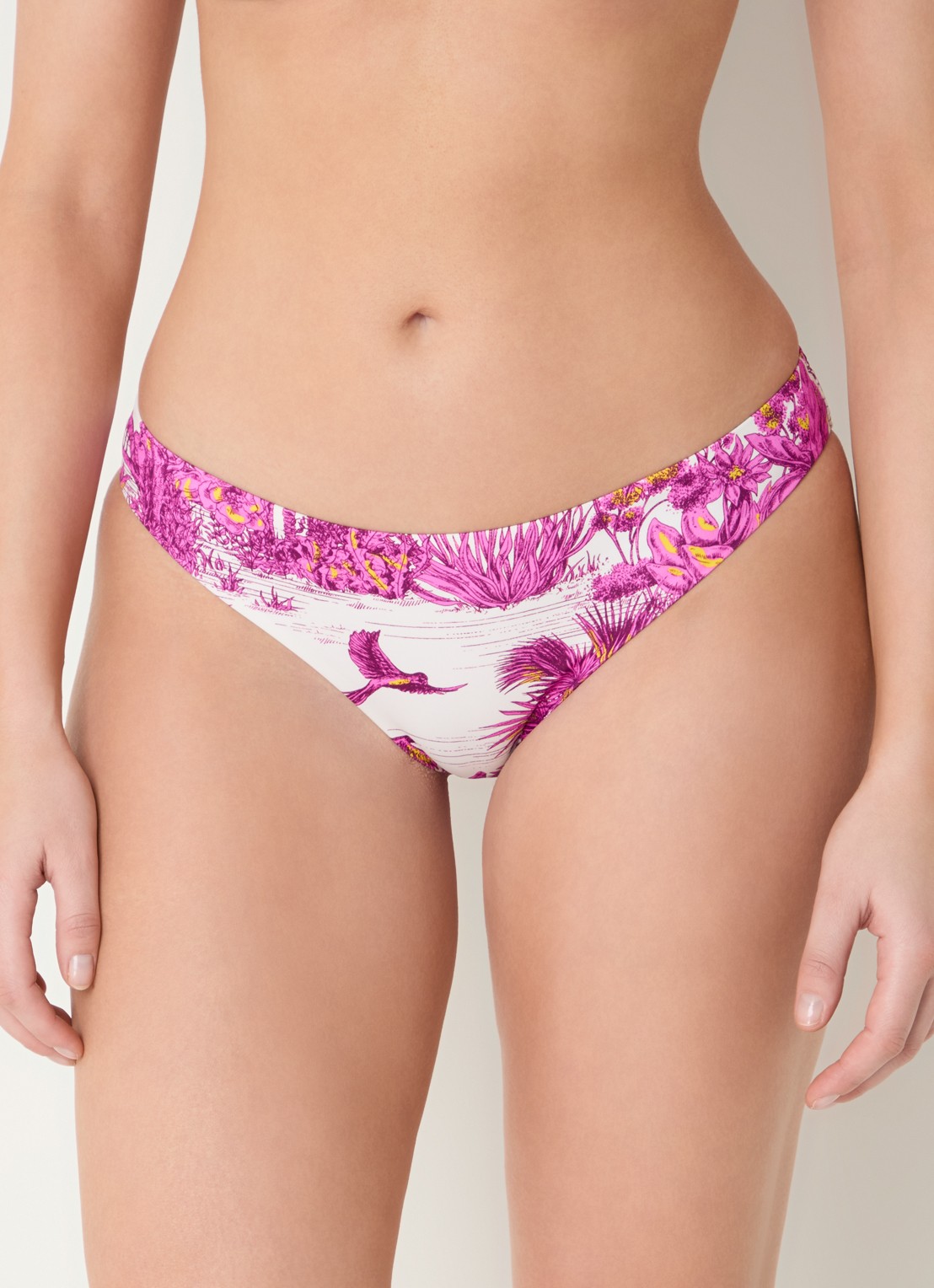 Chantelle Bikinislip met print - detail gebroken wit