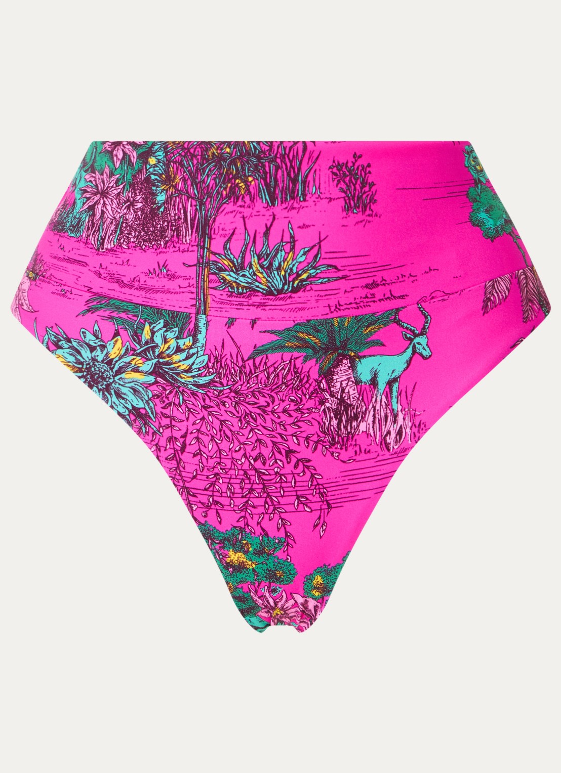 Chantelle Bikinislip met print - voorkant 4 donkerroze