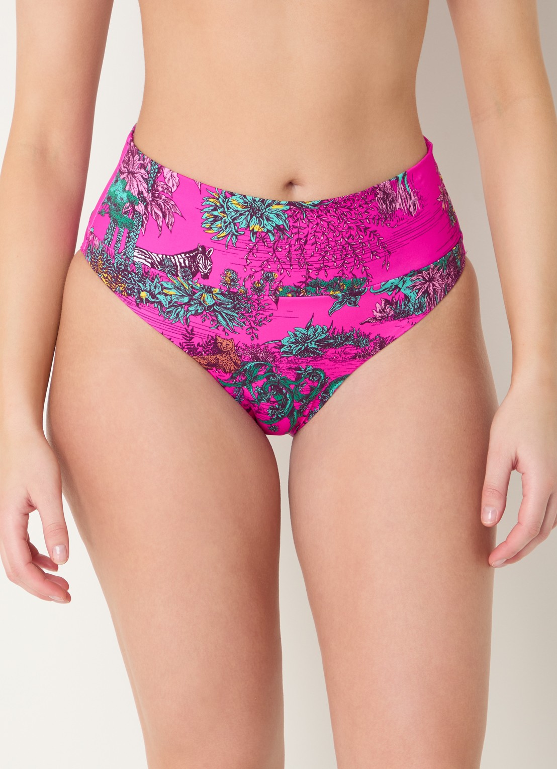 Chantelle Bikinislip met print - detail donkerroze