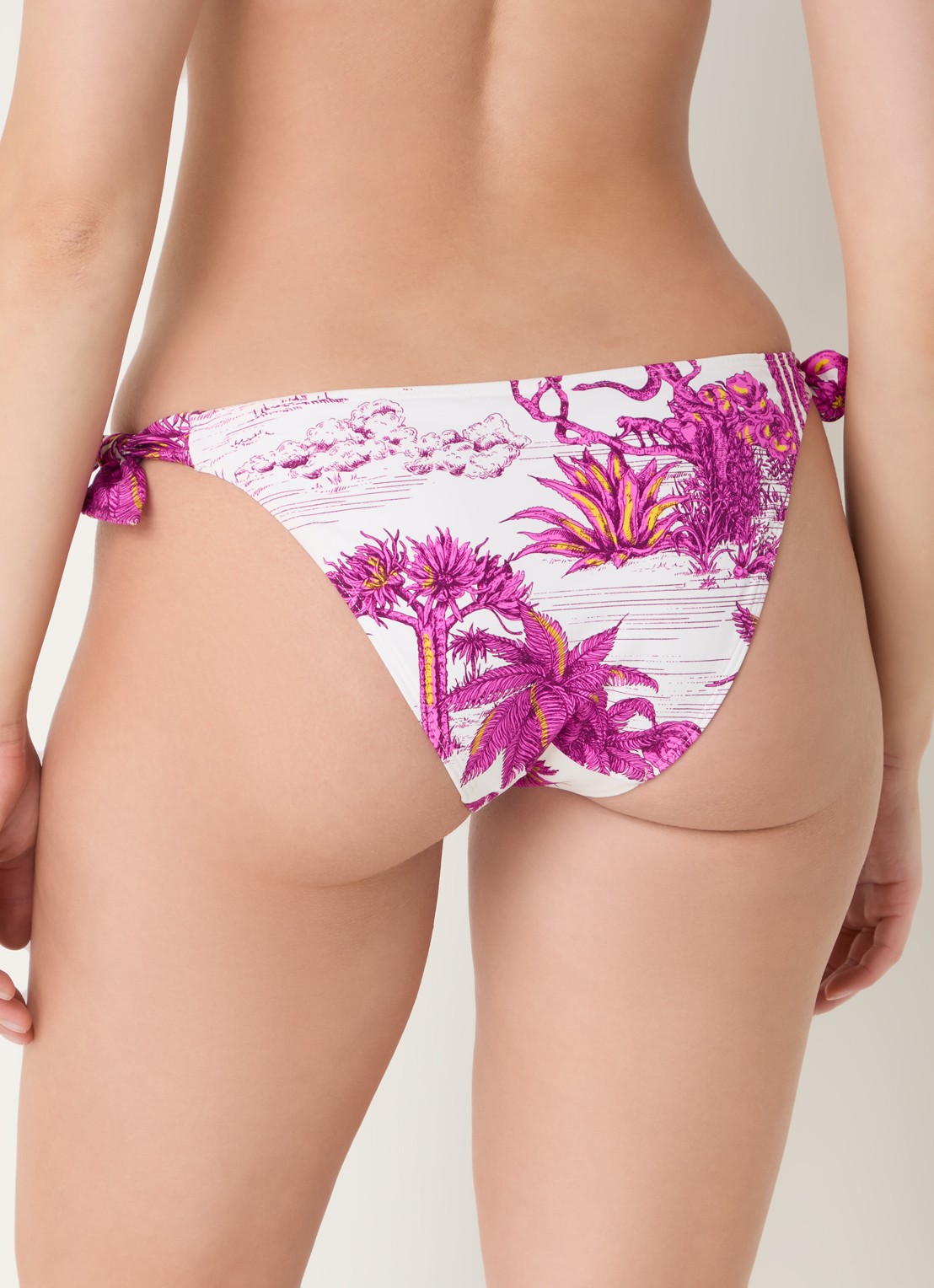 Chantelle Bikinislip met print - achterkant roze