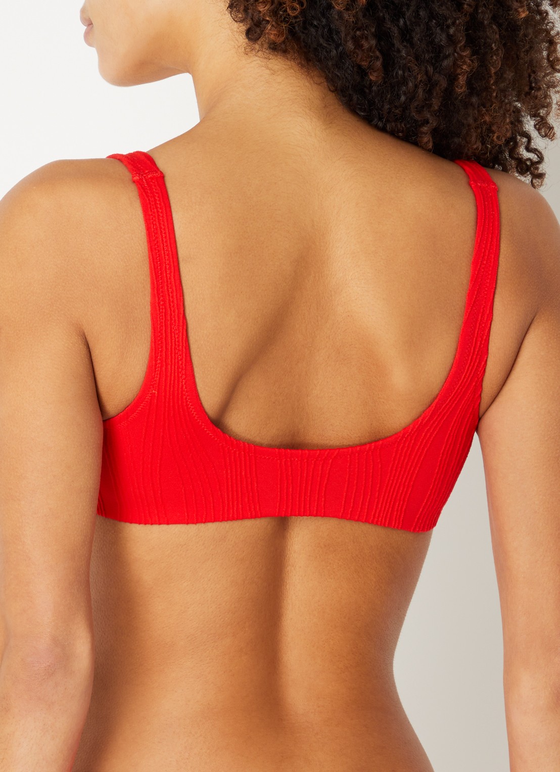 Chantelle Bikinitop met structuur en uitneembare vulling - achterkant 3 rood