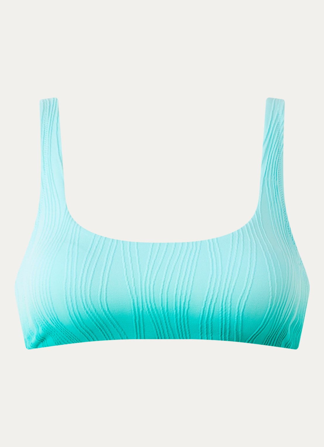 Chantelle Bikinitop met structuur en uitneembare vulling - voorkant turquoise
