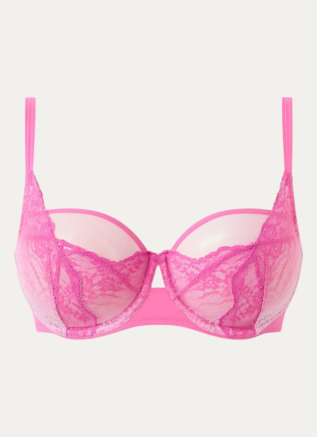 Chantelle Crush beugel bh met kant - voorkant 4 roze