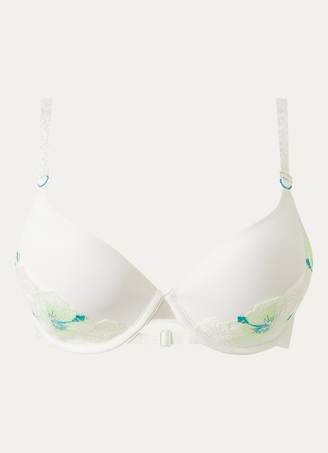 Chantelle Daydream beugel bh met overlay van kant - voorkant lichtgroen