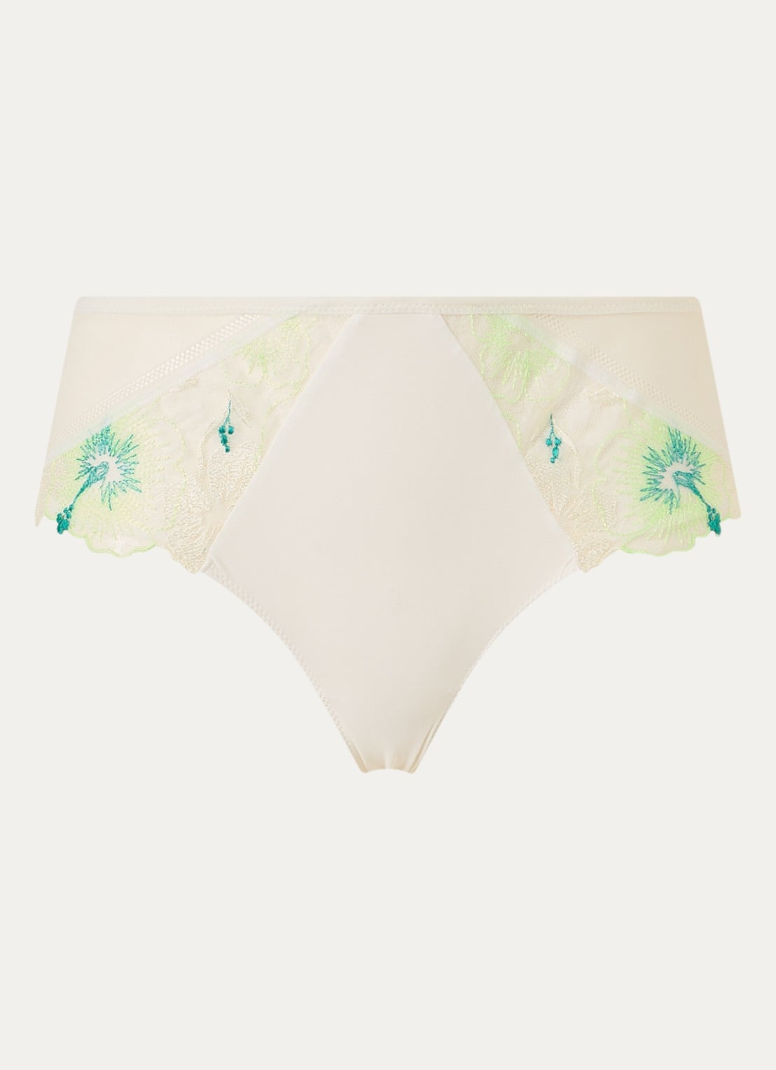 Chantelle Daydream hipster met kant en mesh - voorkant 3 lime