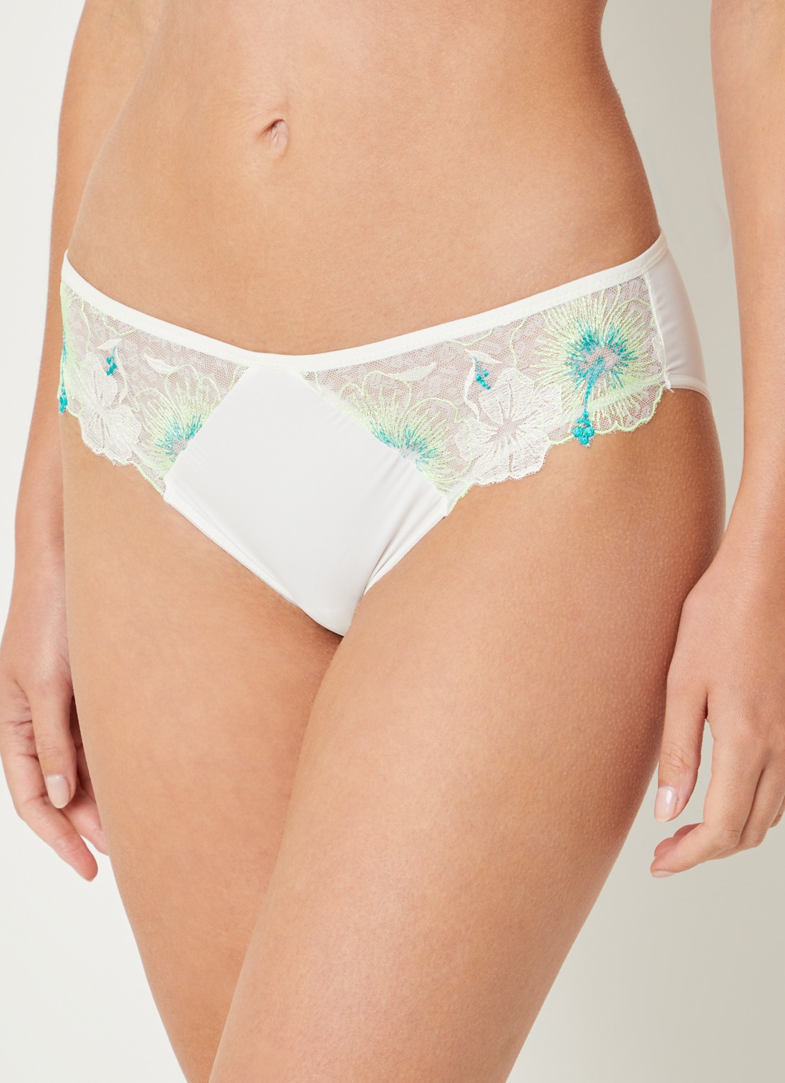 Chantelle Daydream slip met kant - voorkant 4 lime