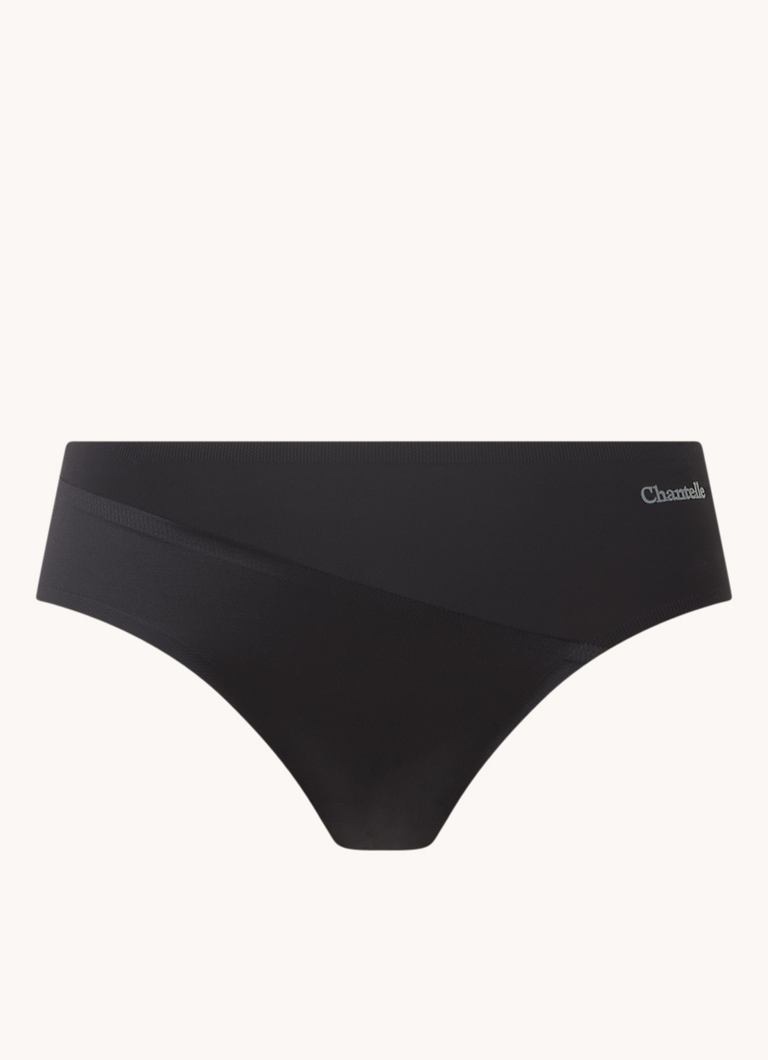 Chantelle Essentials naadloze hipster met logo - voorkant 4 zwart
