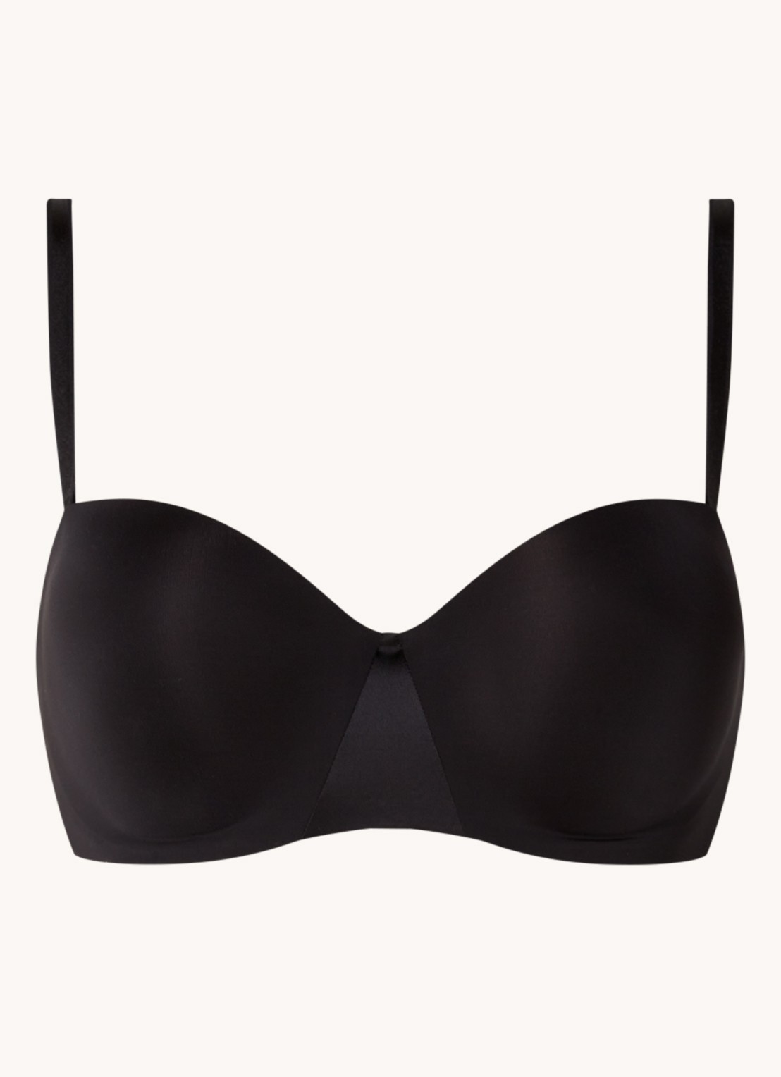 Chantelle Essentials T-shirt bh met push-up en afneembare bandjes - voorkant 3 zwart