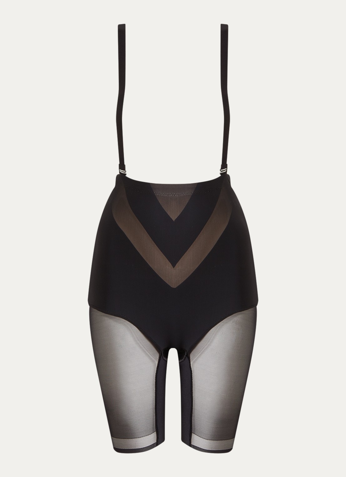 Chantelle Glam Shaping high waisted corrigerende short - voorkant zwart