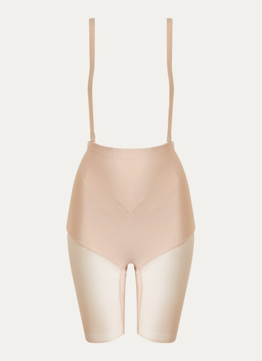 Chantelle Glam Shaping high waisted corrigerende short - voorkant lichtroze
