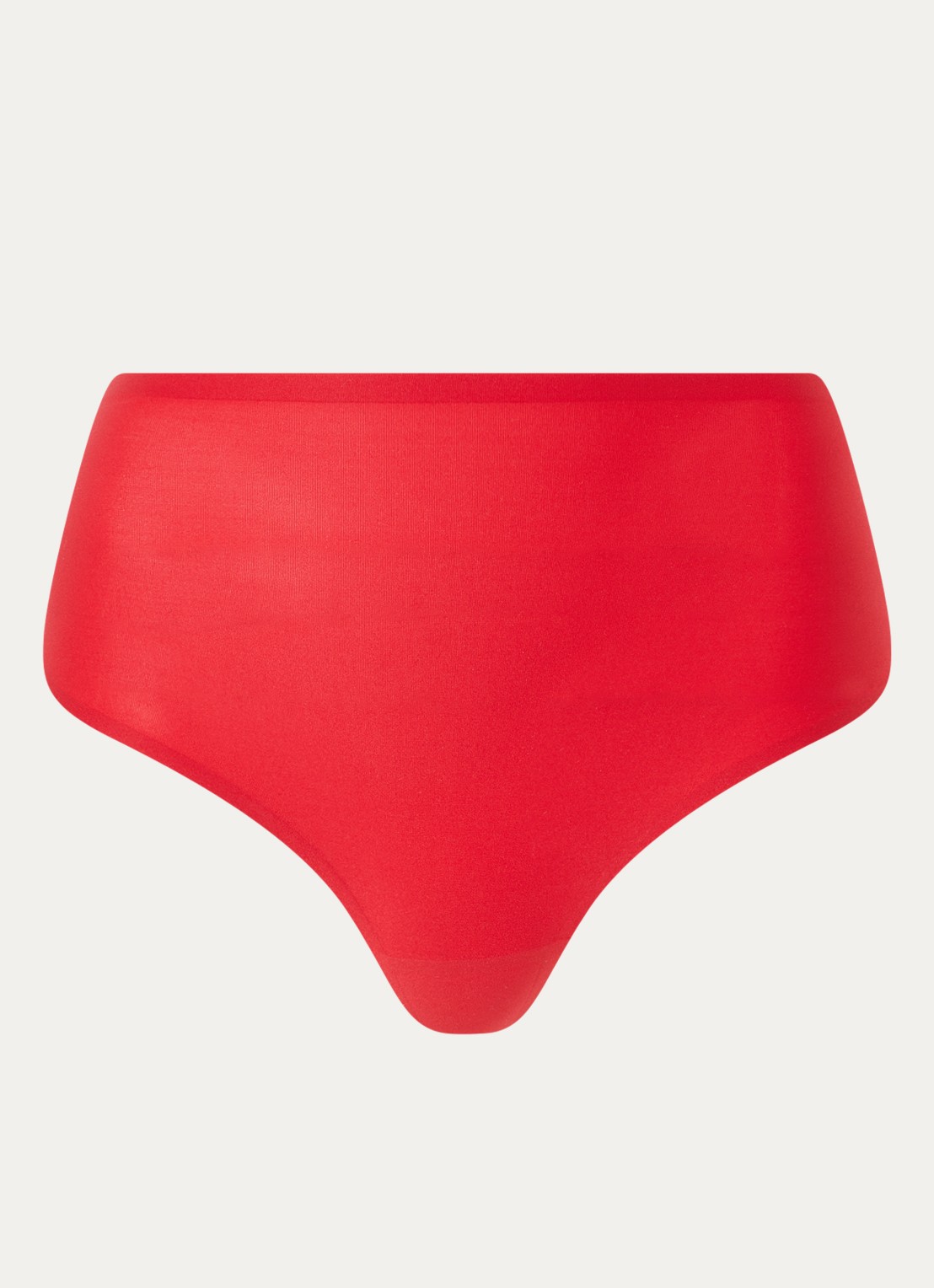 Chantelle High waisted naadloze string - voorkant rood