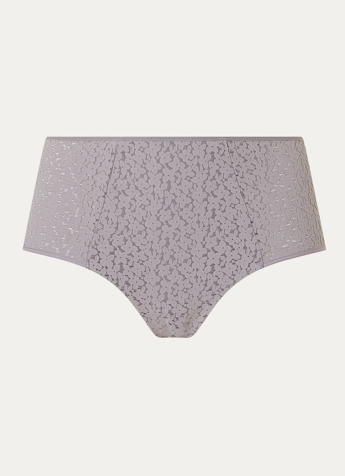 Chantelle High waisted slip met kant - voorkant taupe