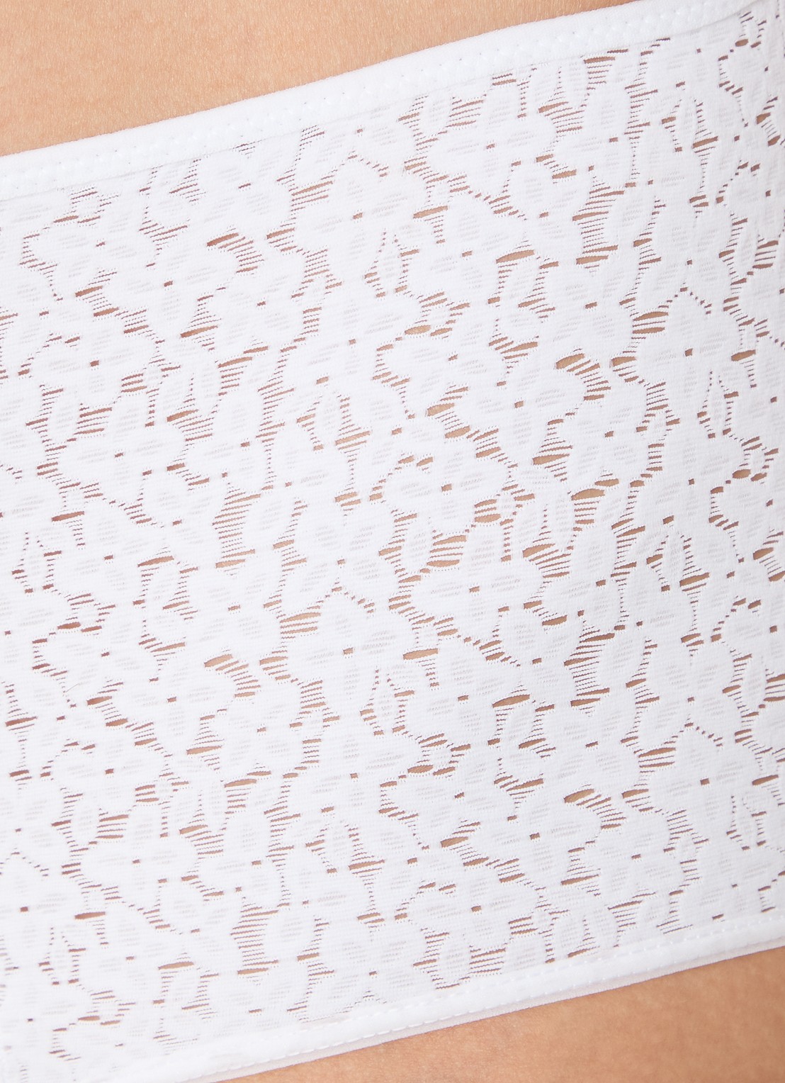Chantelle High waisted slip met kant - detail 4 wit