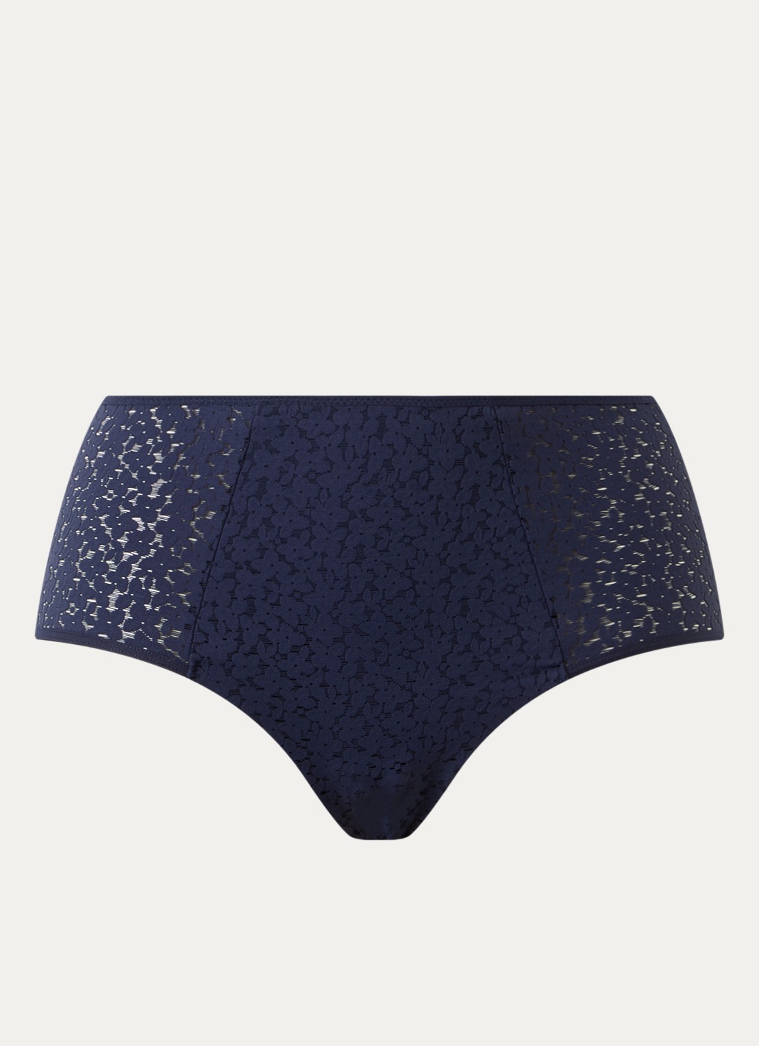 Chantelle High waisted slip met kant - voorkant 4 donkerblauw
