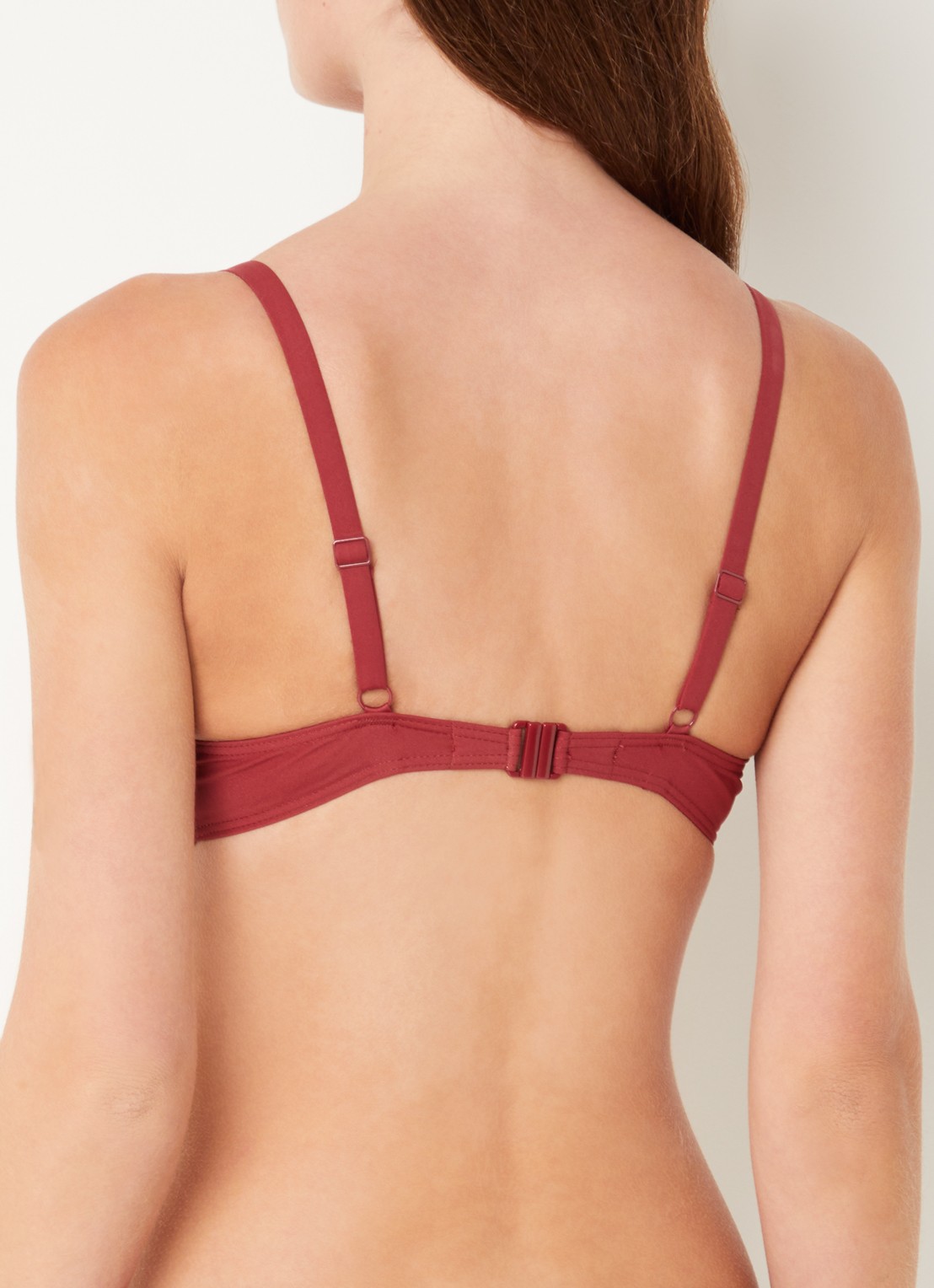 Chantelle Icon bikinitop met beugel - achterkant 3 donkerrood