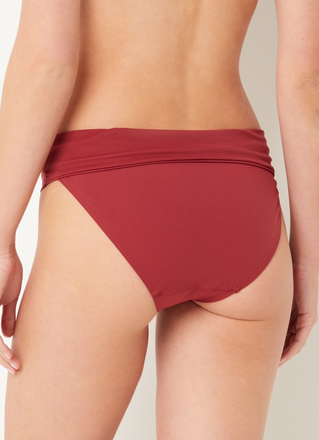 Chantelle Icon high waisted bikinislip - achterkant donkerrood