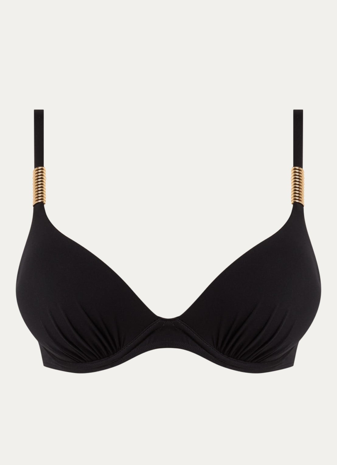 Chantelle Icon voorgevormde bikinitop met beugel - voorkant 5 zwart