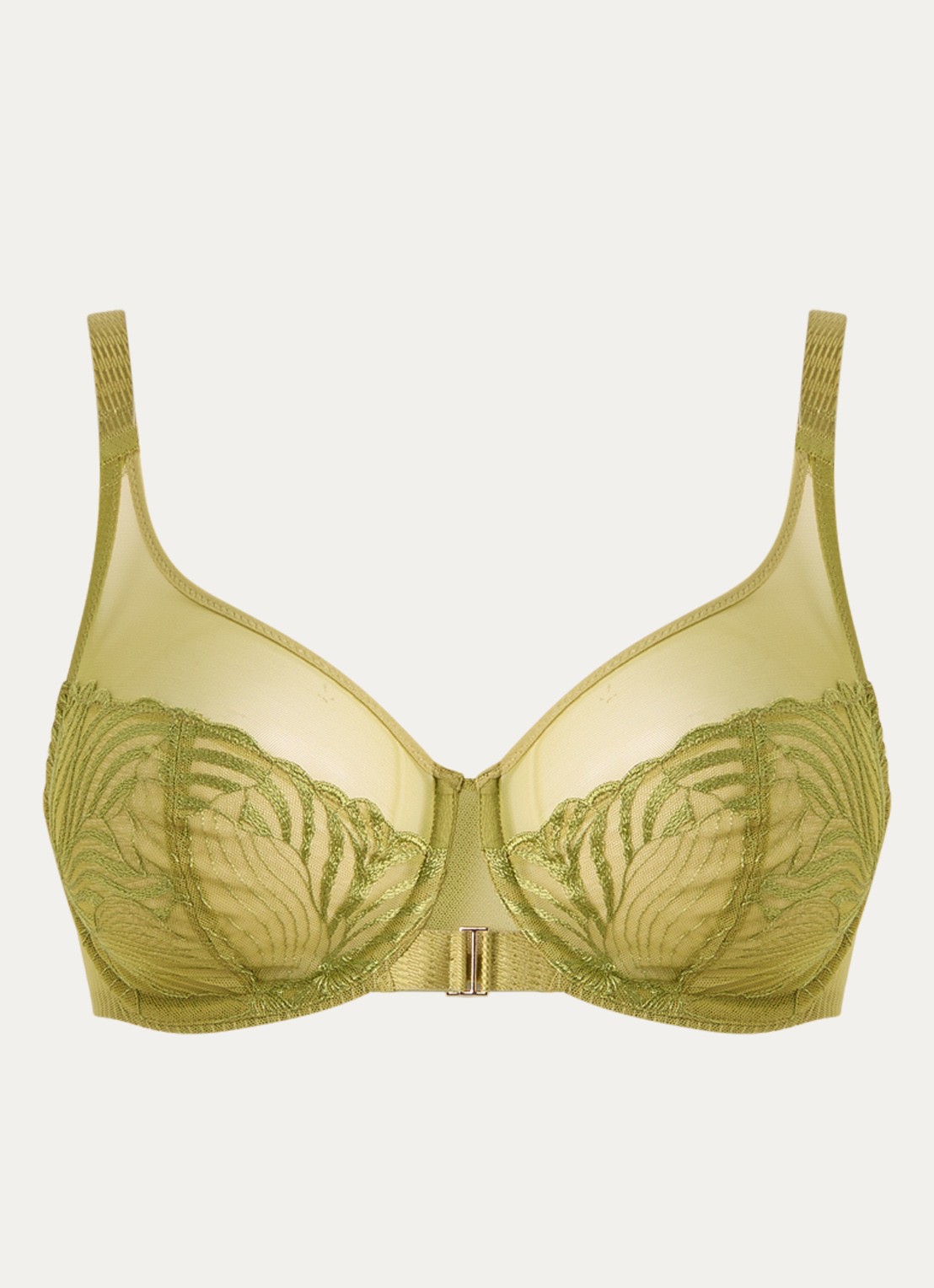 Chantelle Legend beugel bh van mesh - voorkant 3 groen