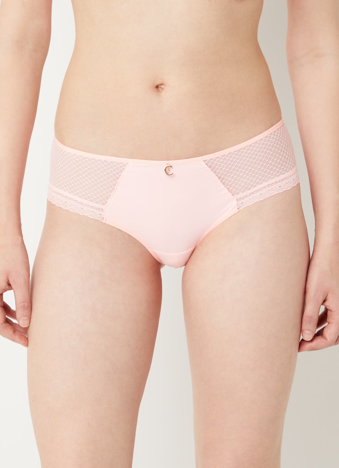 Chantelle Li slip van kant - voorkant 3 zalmroze