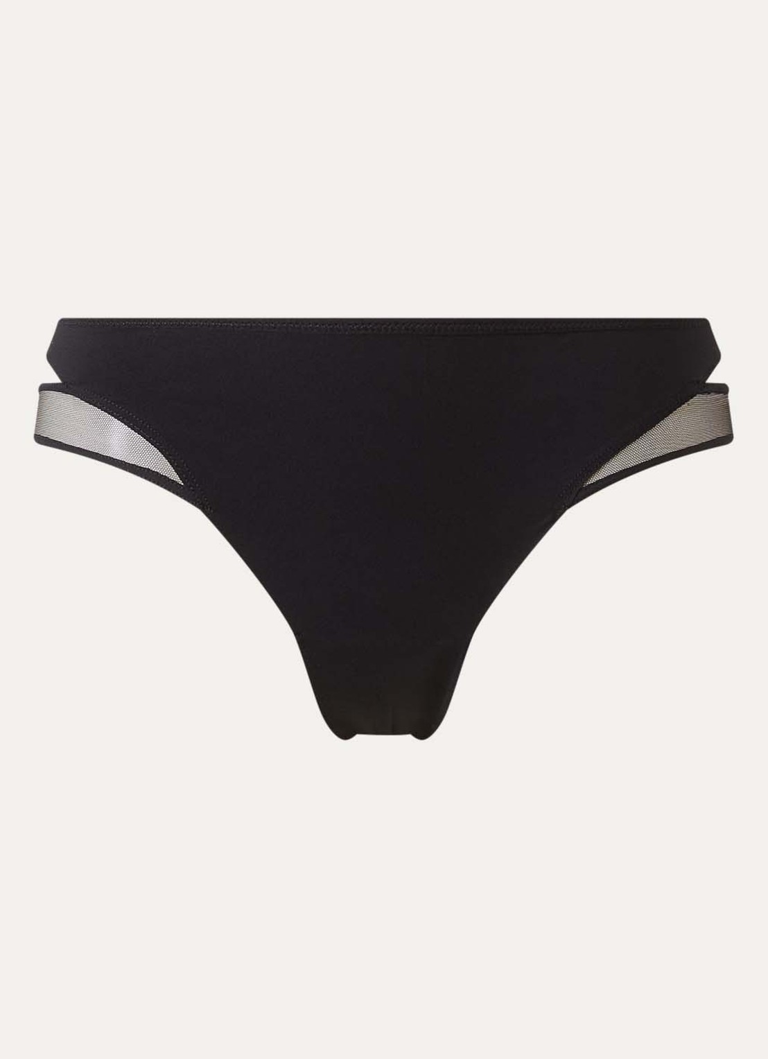 Chantelle Li tanga met mesh - voorkant 3 zwart