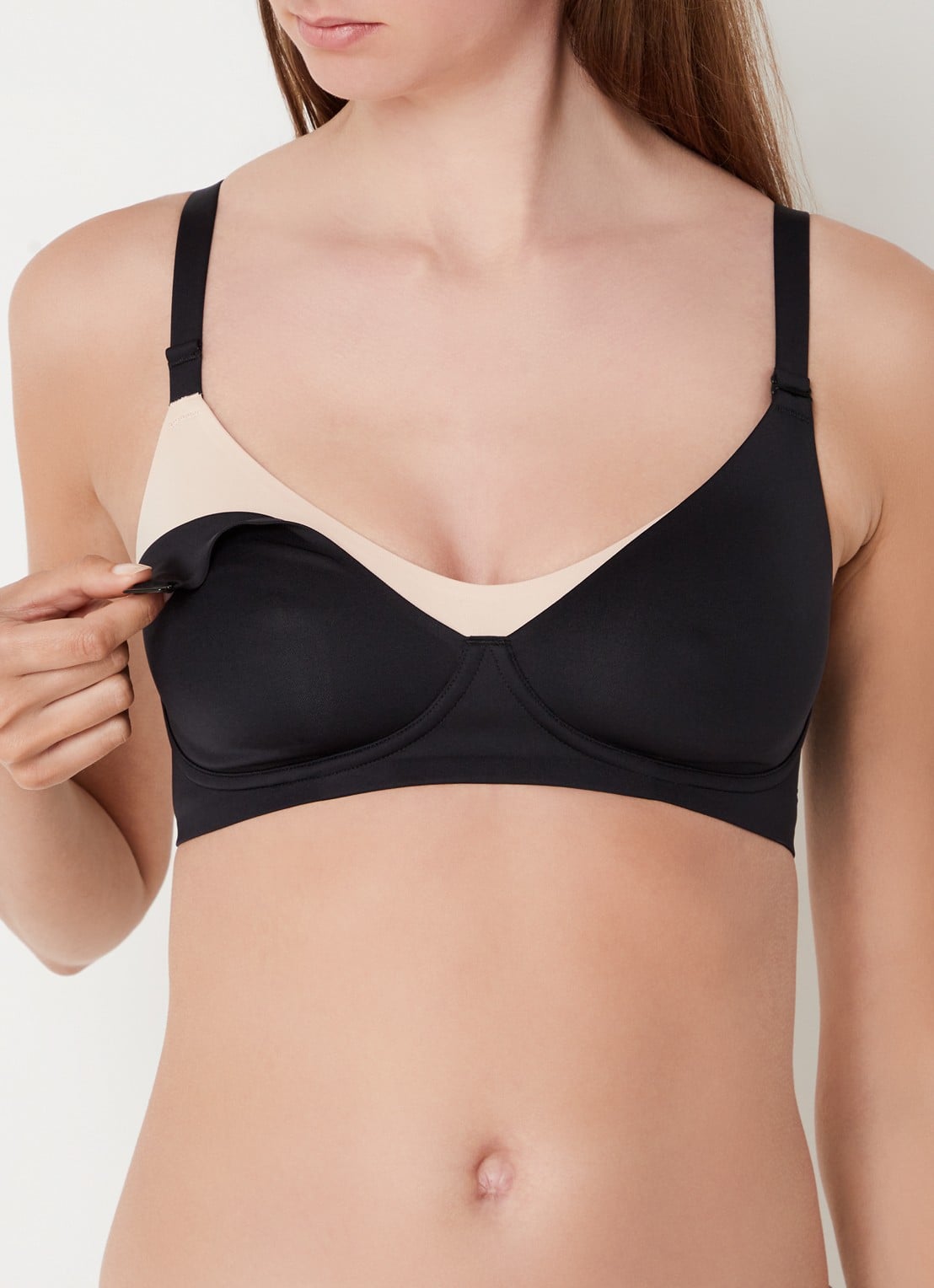 Chantelle Maternity voedings bralette  - detail zwart