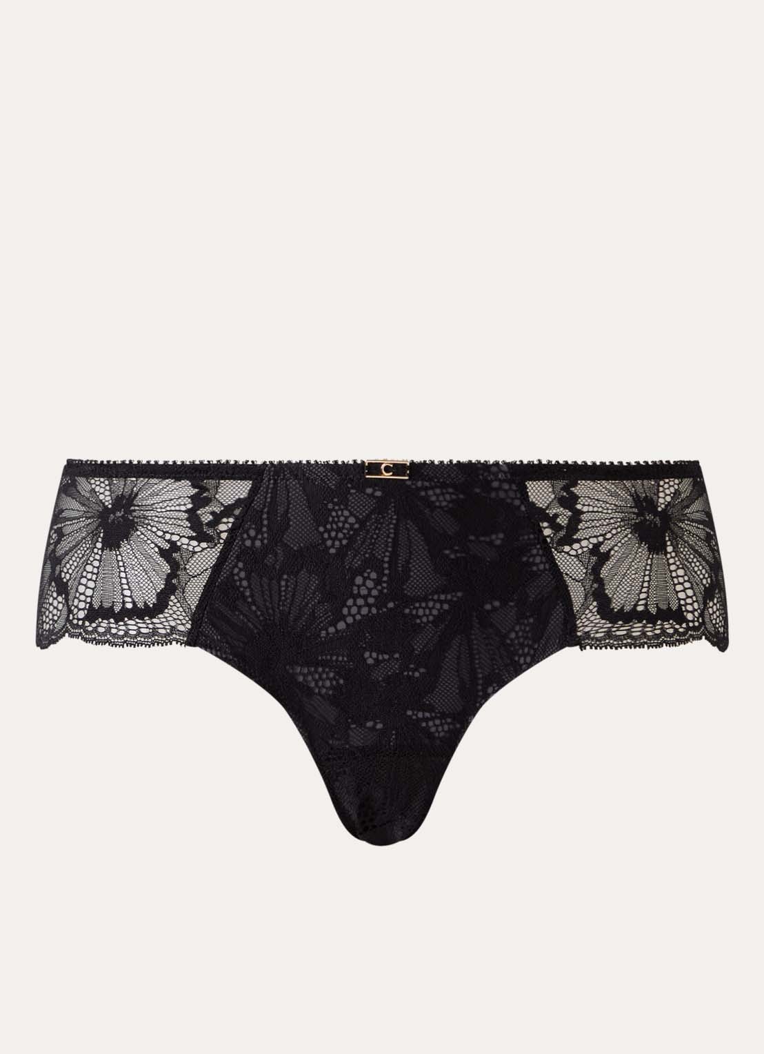 Chantelle Muse shorty van kant - voorkant 2 zwart